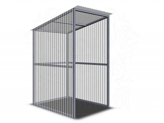 Навес для терминала/паркомата НТ2 (покрытие: профилированный поликарбонат толщиной 0,8 мм)