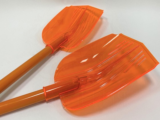 Снегоуборочная лопата из поликарбоната Эталон Mini совковая ковш 225*340*60 мм, длина 1370 мм