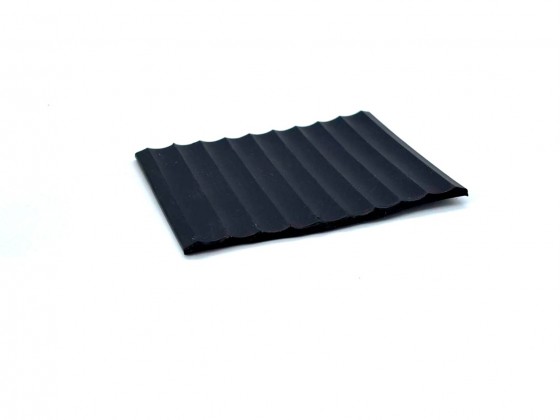 Резиновый уплотнитель (резина EPDM/ЭПДМ) 80мм, рифленая, толстая | R.YP.80.