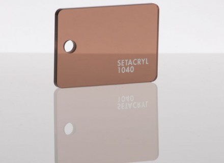Литьевое оргстекло Setacryl, толщина 3 мм, темно коричневый прозрачный 1040