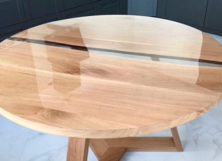 Защитное стекло для стола, накладка на стол, D=700 мм