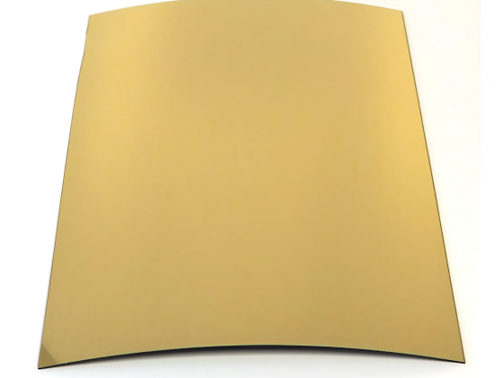 Ударопрочный полистирол зеркальный, золото (глянец), 1 мм