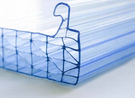 Замковая кровельная поликарбонатная панель SUNPAL (Израиль) толщиной 10 мм, бронза