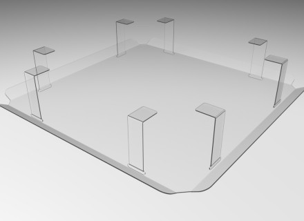 Защитный экран для вентиляционной решетки 200*200 мм «WOW SHIELD»