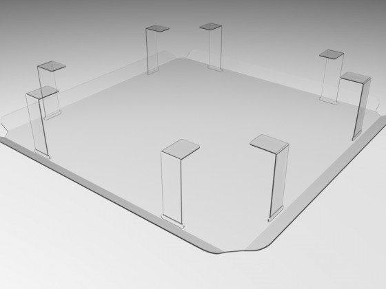 Защитный экран для вентиляционной решетки 300*300 мм «WOW SHIELD»