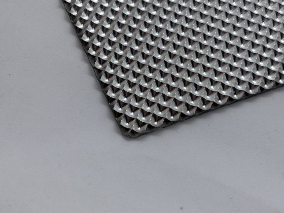 Зеркальный текстурированный полистирол MYRROSTYREN (Призма), золото/серебро