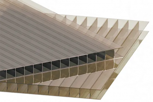 Сотовый поликарбонат IRROX 2100*6000 бронза (сер) 6мм