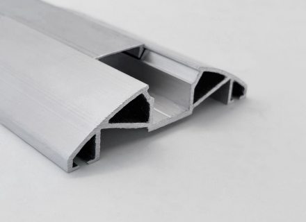 Прижимная планка скрытого монтажа алюминиевая AL Imper (верхняя) 80 мм (PV.80.d)