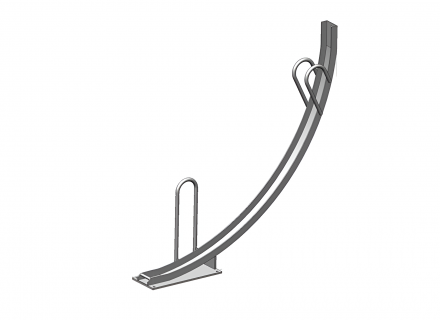 Велопарковка 45 градусов на 1 место