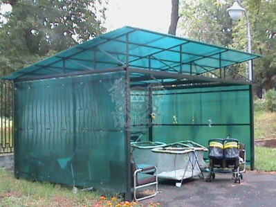 Готовые объекты - Навес из поликарбоната №1