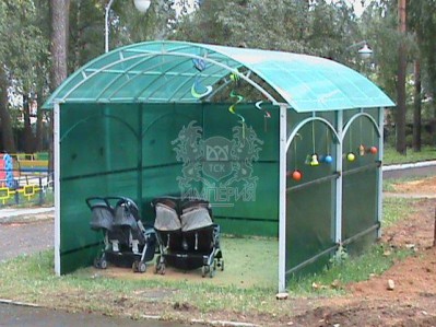 Готовые объекты - Навес из поликарбоната №2