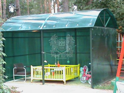 Готовые объекты - Навес из поликарбоната №3