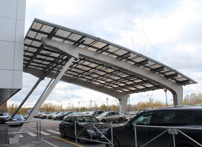 Готовые объекты - Навес из поликарбоната г. Тольятти